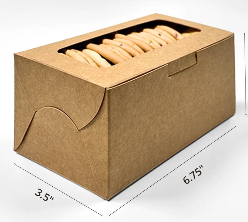 Kraft Pastry Box Medium Without Handle